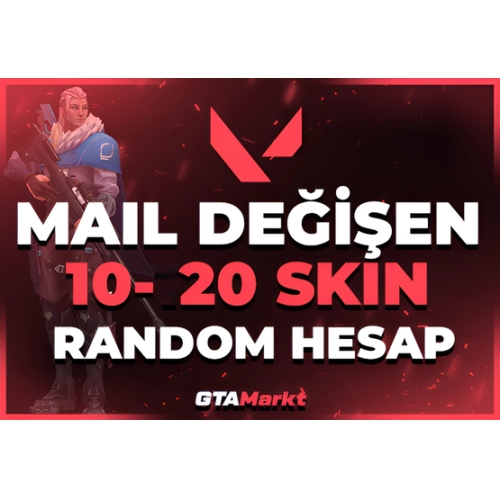  ⭐100 MAİL DEĞİŞEN 10-20 SKİN RANDOM HESAP⭐
